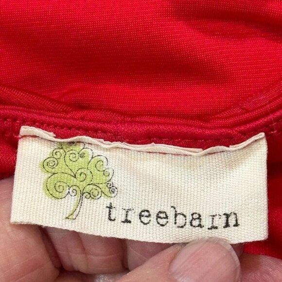 Treebarn Red One-Shoulder Ruched Bodycon Mini Dress XS Stretch Knit Sexy Party - Picture 5 of 11